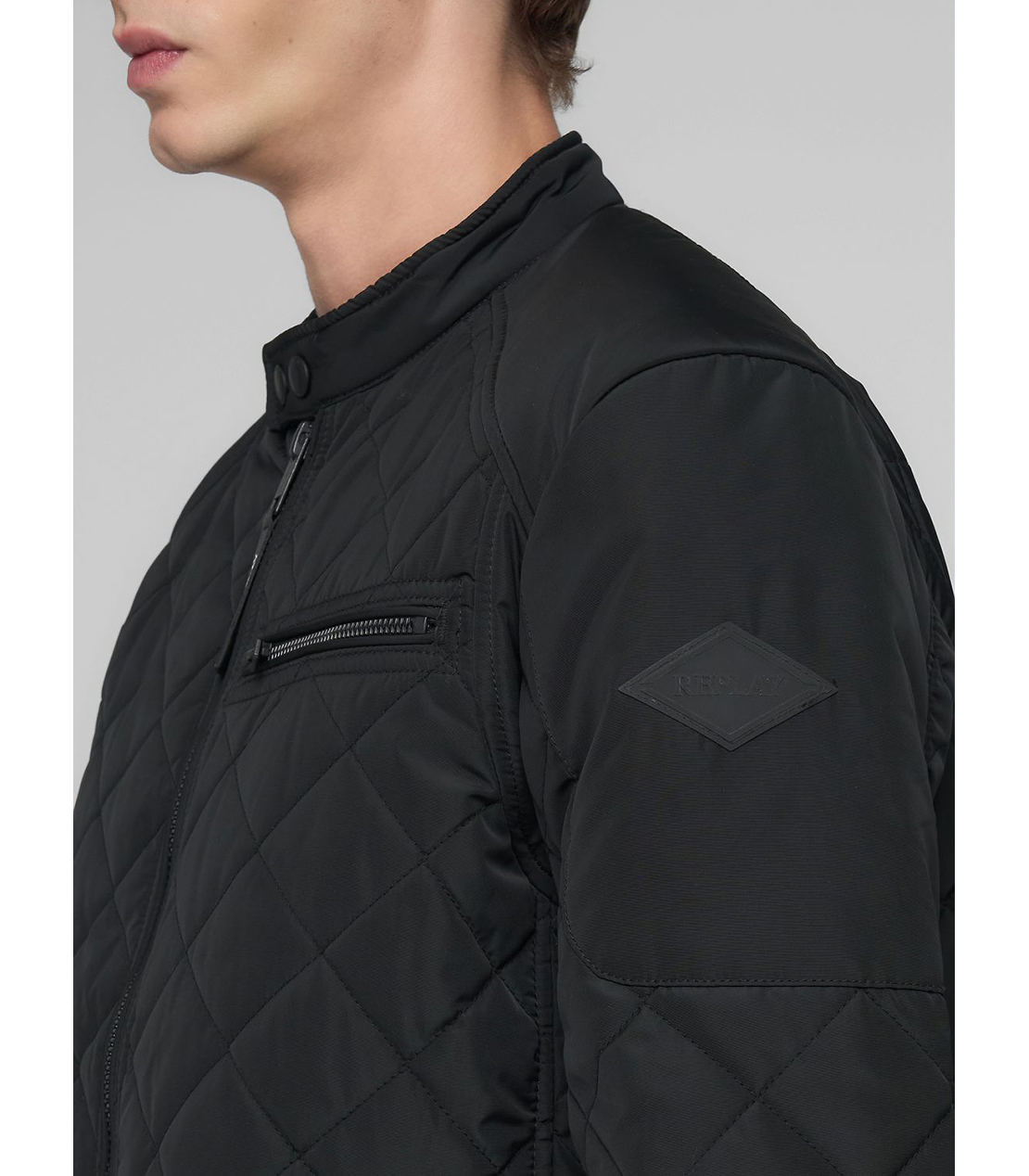 ショートキルティングライダージャケット 詳細画像 ブラック 7